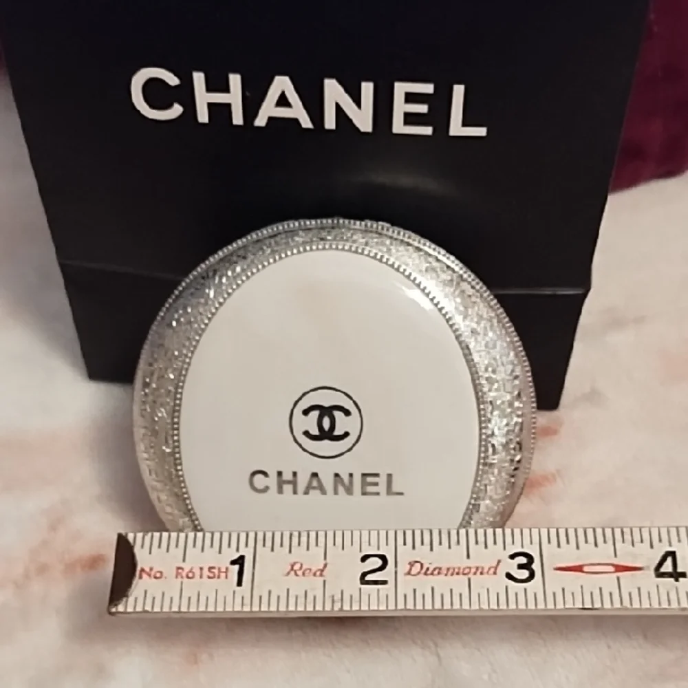 CHANEL Vintage Ornate Powder Compact with Mirror